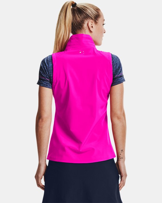 Women's UA Storm Revo Full Zip Vest, Pink, pdpMainDesktop image number 1